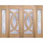 LPD (W) 18 inch Oak Majestic Sidelight Glazed 1L External Door