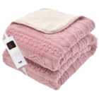 Glamhaus Heated Electric Throw Blanket - 160 X 130cm (Pink)