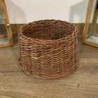 Samuel Alexander 33cm x 20cm Small Willow Christmas Tree Skirt in Natural Brown