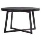 Crossland Grove Soho Boutique Round Dining Table Black 1200X1200X750mm
