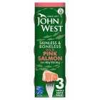 John West Wild Pink Salmon In Brine, drained 3x56g