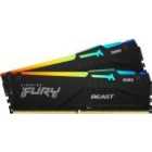 Kingston FURY Beast RGB 32GB DDR5 5200MHz AMD EXPO Desktop Memory for Gaming