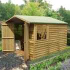 Shire Pressure-Treated Overlap Shad with Double Doors - 10ft x 7ft
