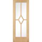 LPD Oak Reims Glazed 5L Pre-finished Internal Door