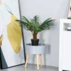 HOMCOM 60cm 2Ft Small Artificial Palm Tree With Pot