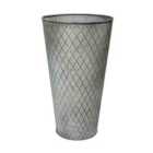 Ivyline Outdoor Chatsworth 50 x 28cm Zinc Vase Planter