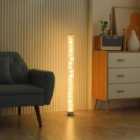 HOMCOM Rgb Floor Lamps, Led Dimmable Corner Lamp With Remote Control & 16 Colours Effects