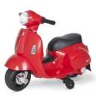 Reiten Kids Vespa Ride On Motorcycle 6V Electric Toy - Red