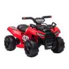 Reiten Kids Ride-on Four Wheeler ATV Car with Real Working Headlights - Red