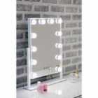 FURNITURE LINK Hollywood Mirror - White 410mm X 300mm
