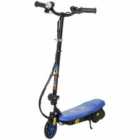 Homcom Folding Electric Scooter E Scooter With Led Headlight For Ages 7-14, Blue