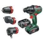 Bosch AdvancedImpact 18 Cordless Impact Drill with 2x 2.5Ah Batteries and 3 Attachment Set