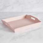 Painted Wooden Tray Pink