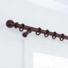 Arden Fixed Wooden Curtain Pole with Rings
