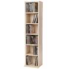 Cd Storage With 6 Shelves For 102 Cds - Beech
