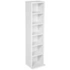 Cd Storage With 6 Shelves For 102 Cds - White