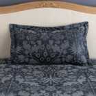 Arden Arts and Crafts Navy 100% Cotton Oxford Pillowcase