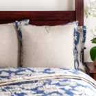 Dorma Samira Blue Continental Square Pillowcase