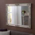 Yearn Traditional Rectangular Mirror 104 X 74cm Silver