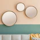Set of 3 Buxton Round Wall Mirrors