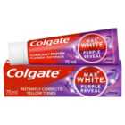 Colgate Max White Purple Reveal Teeth Whitening Toothpaste 75ml