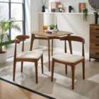 Elements Alva Dining Chair, Warm Sand Boucle