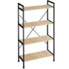 Leeds Bookcase With 4 Shelves - Brown