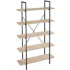 Glasgow Bookcase With 5 Shelves - Brown