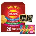 Walkers Classic Variety Multipack Crisps Box 20 x 25g