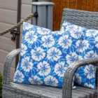 Streetwize Outdoor Pair of Scatter Cushions Blue Hawaiian