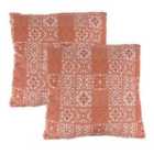 Streetwize Outdoor Pair of Scatter Cushions Jacquard Pink