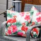 Streetwize Outdoor Pair of Scatter Cushions Flamingo Palm