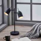 Teamson Home Mason Table Lamp With Black Finish Shade Vn-l00063Bs-UK
