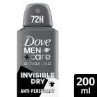Dove Men Deodorant Invisible Dry, 200ml