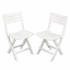 Brescia Folding Chair White Pack Of 2