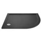 Hudson Reed Offset Quadrant Shower Tray Right Hand 1000 x 800mm - Slate Grey