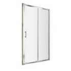 Nuie Pacific 1400mm Single Sliding Door - Polished Chrome