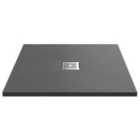 Hudson Reed Square Shower Tray 900 x 900mm - Grey
