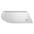Hudson Reed Offset Quadrant Shower Tray Left Hand 900 x 760mm - White