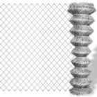 vidaXL Chain Link Fence Galvanised Steel 25X1.5 M Silver
