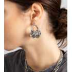 Freedom Silver Multi Link Hoop Earrings
