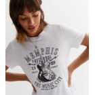 White Crew Neck Memphis T-Shirt