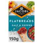 Jacob's Flatbreads Salt & Black Pepper Crackers 150 per pack
