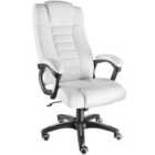 Luxury Faux Leather Office Chair - White