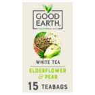 Good Earth Herbal Tea White Tea Elderflower And Pear 15 TeaBags 18g