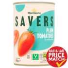 Morrisons Savers Plum Tomatoes in Tomato Juice (400g) 400g