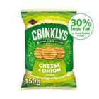 Jacob's Crinklys Cheese & Onion Snacks Share Bag 150g