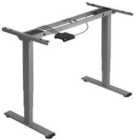 Twain Metal Table Frame Electric Height-adjustable Computer Desk - Grey