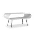 Jual Furnishings Auckland Coffee Table White and Chrome