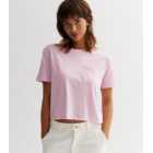 Pink Cotton Boxy Pocket T-Shirt